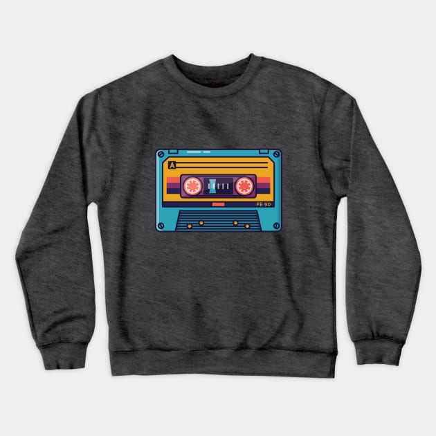Cassette Music Tape Crewneck Sweatshirt by Phanatique